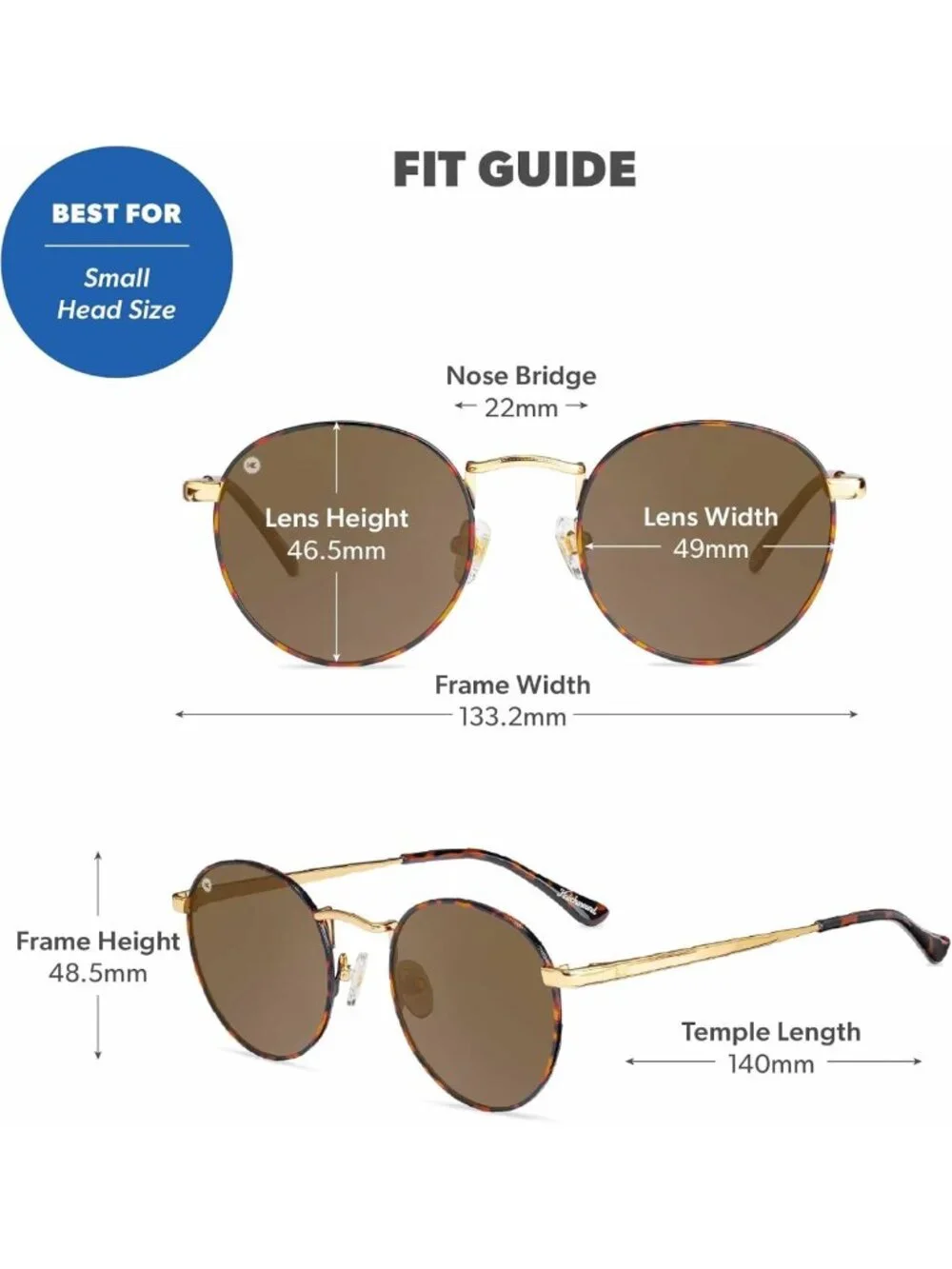Retro Round Polarized Sunglasses for Men & Women - UV Protection, Stylish